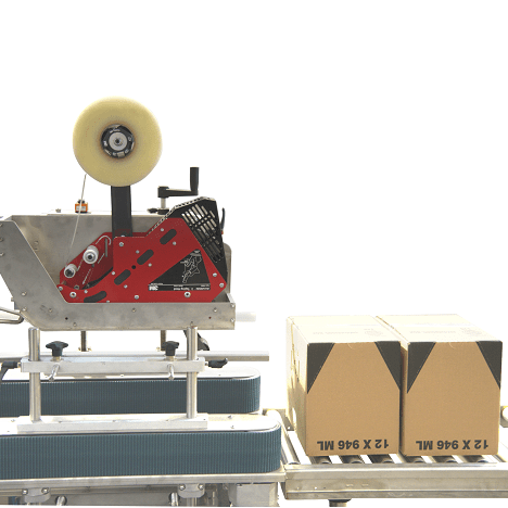 Adhesive tape box sealing system